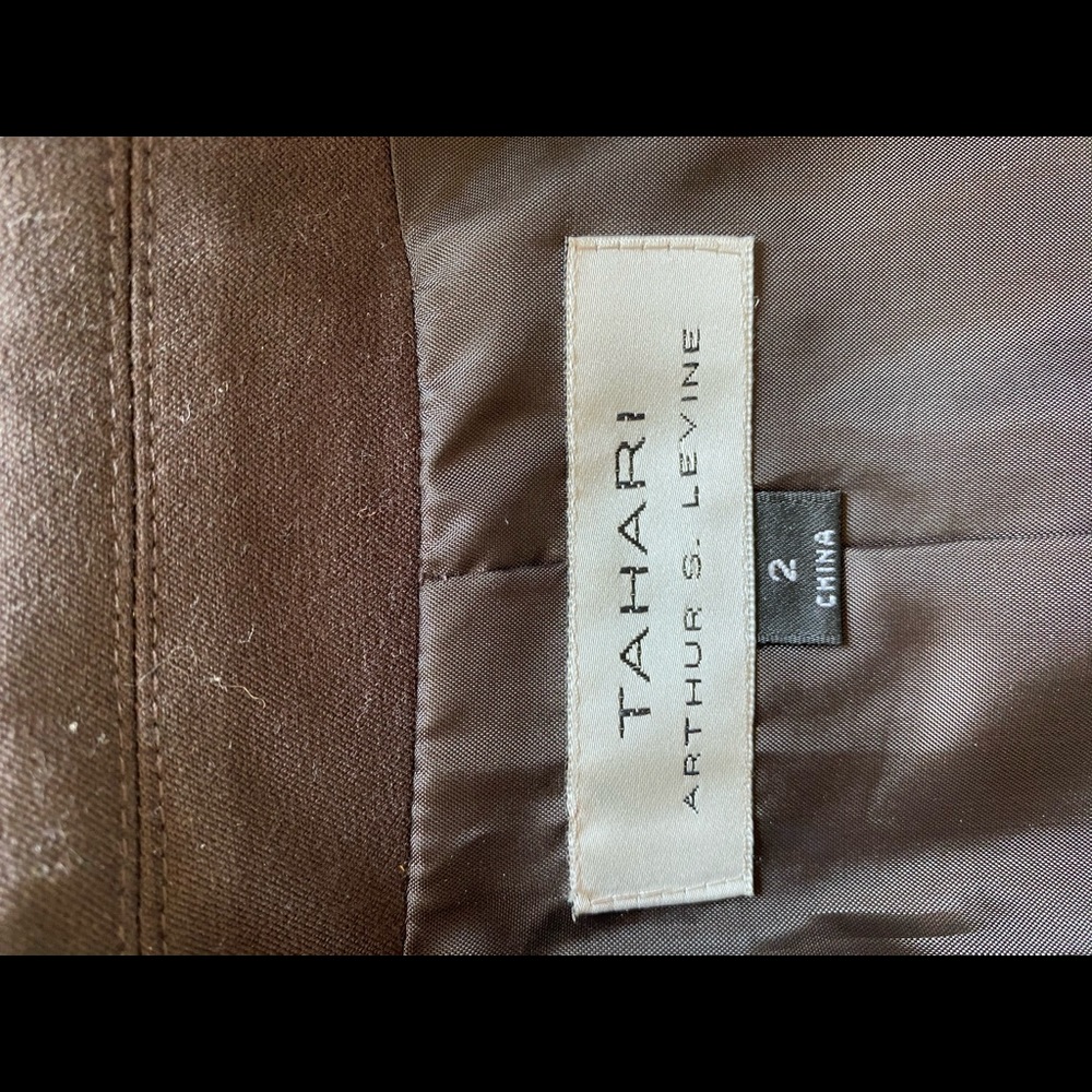 Safari Suit with  A line  skirt Suit in  Espresso SOLD